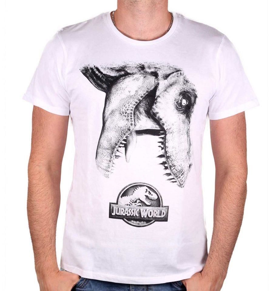 Jurassic World - Tyrannosaur Logo White T-Shirt M