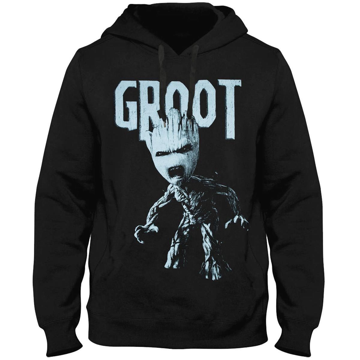 Guardians of the Galaxy - Angry Groot Black Hoodie S