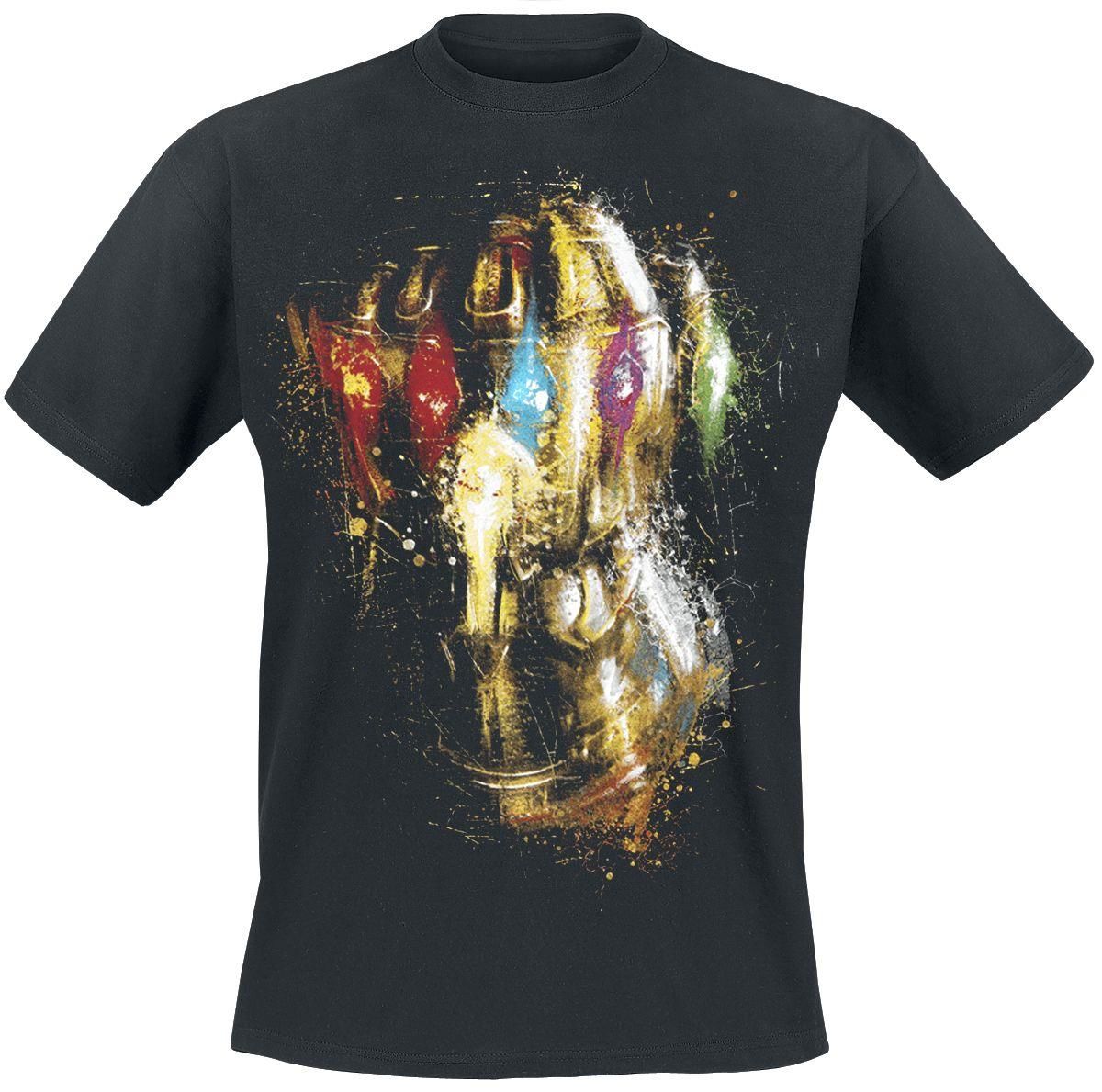 Marvel - Avengers Endgame Thanos Destroy Gantlet Black T-Shirt X