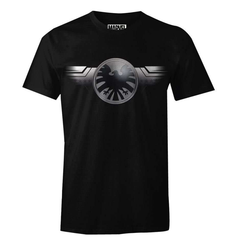Marvel - Captain Marvel Shield Nick Fury T-Shirt XL