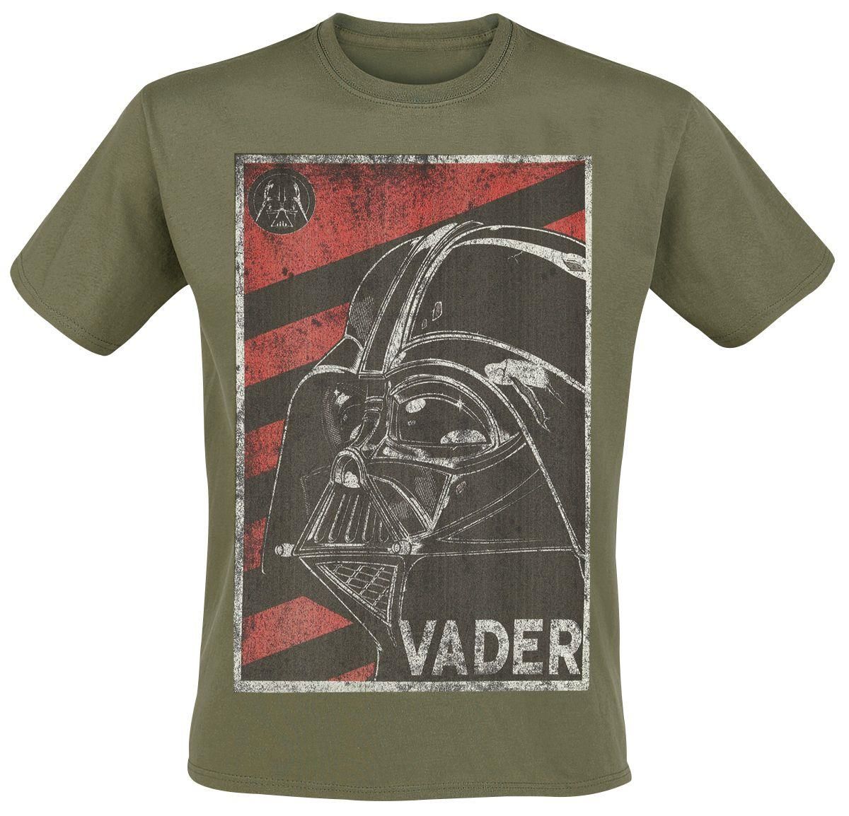 Star Wars - Vader Propagande Kaki T-Shirt S