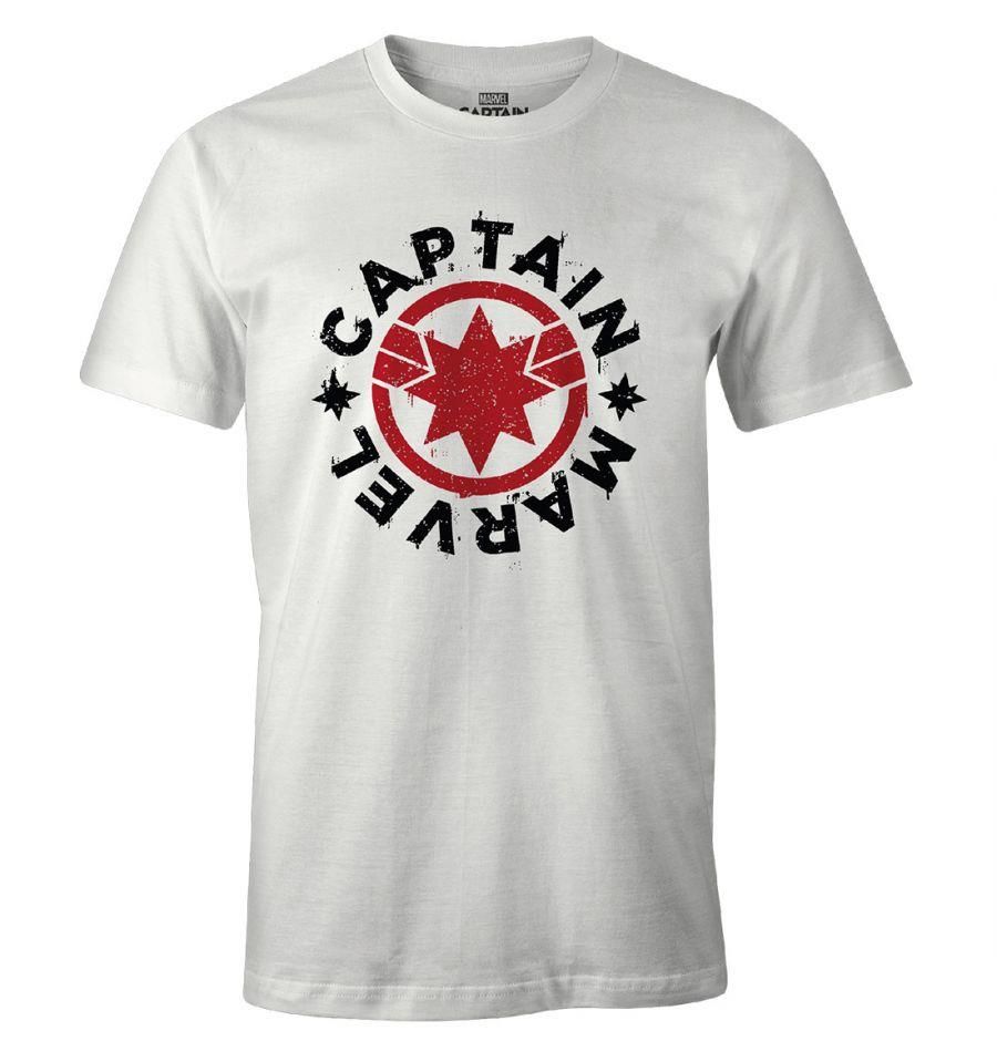 Marvel - Captain Marvel White T-Shirt XL