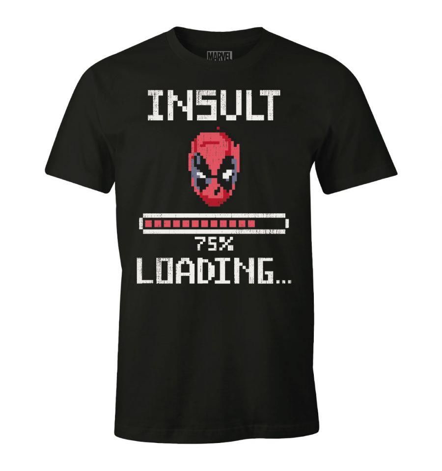 Marvel - Deadpool Insult Loading Black T-Shirt L