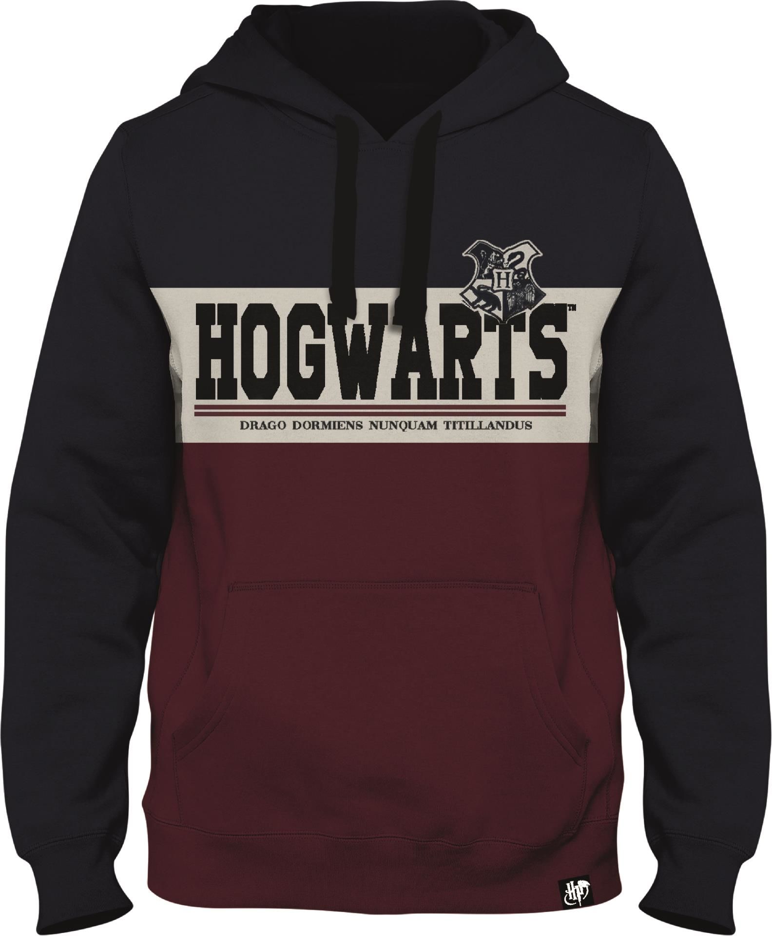 Harry Potter - Sweat Bordeaux Hommes Emblème Poudlard - S