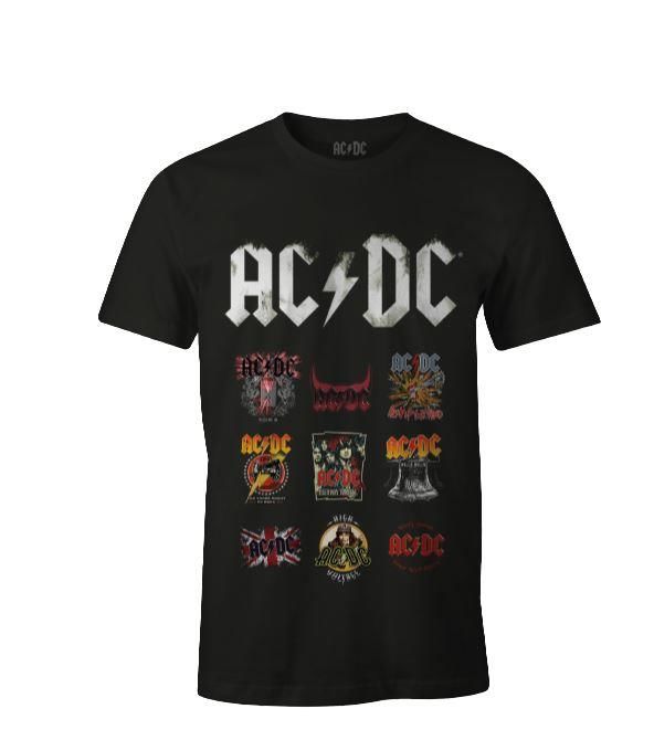 ACDC - T-shirt Noir Hommes Logo Patchwork - M