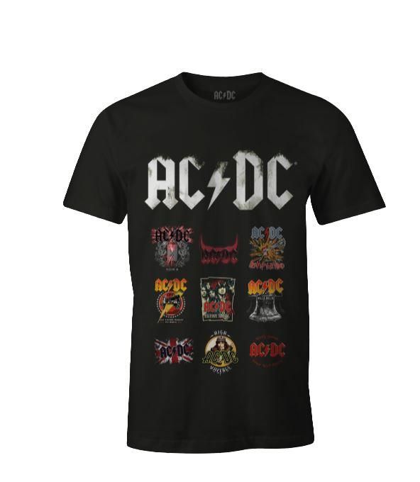 ACDC - T-shirt Noir Hommes Logo Patchwork - XXL
