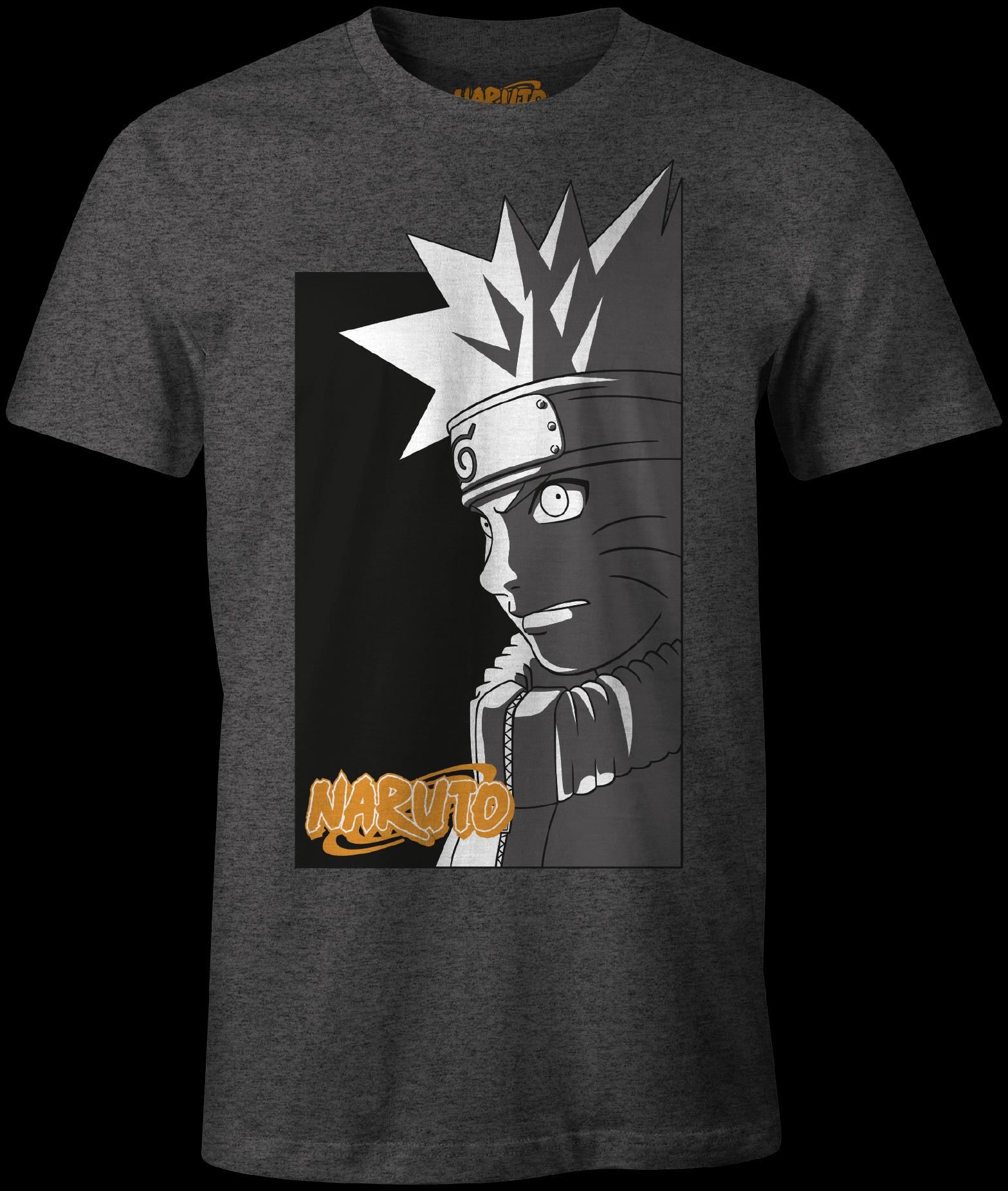 Naruto - L\'Ombre de Naruto -T-Shirt Anthra Mel Pour Hommes - XL