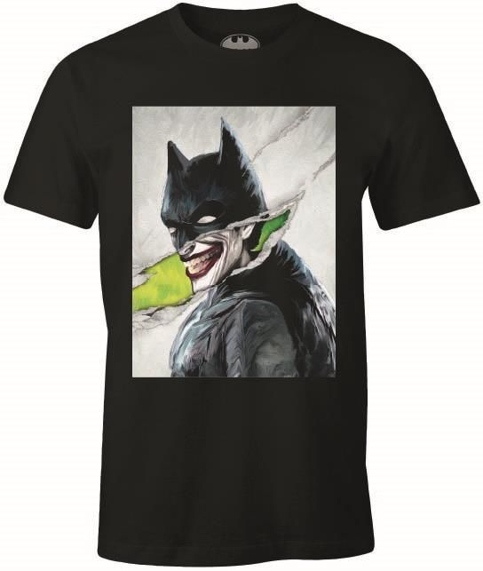 DC Comics -T-shirt S Noir Hommes - Le Joker déguisé en Batman