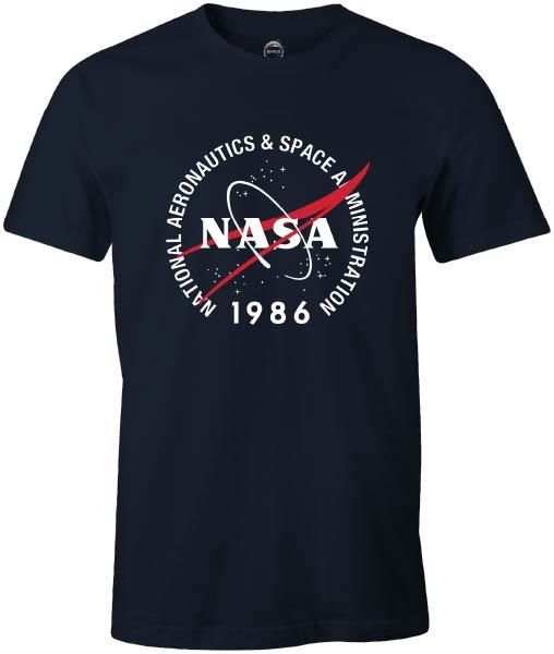 NASA - T-shirt Noir Hommes 1986 - M