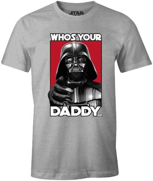 Star Wars - T-shirt Gris Hommes - Qui est ton père ? - S