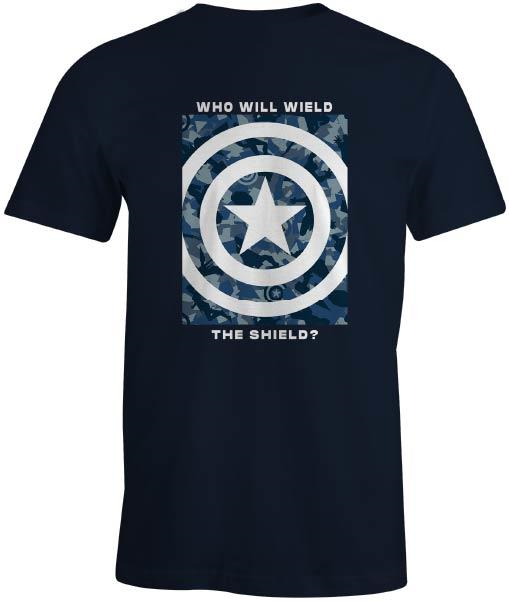 Marvel - Captain America - T-shirt Bleu Marine Hommes - Who wi