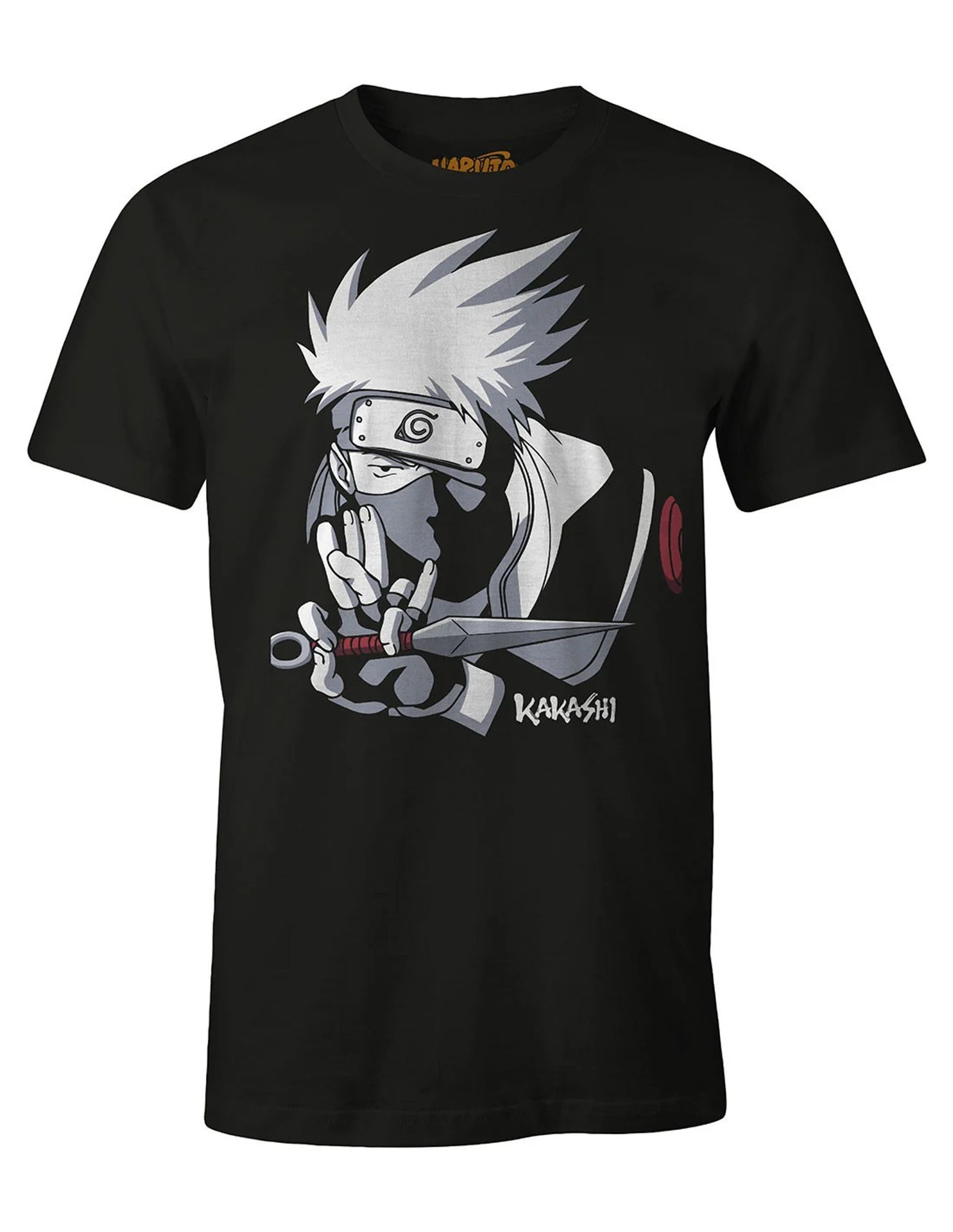 Naruto - T-shirt Noir Kakashi - XL