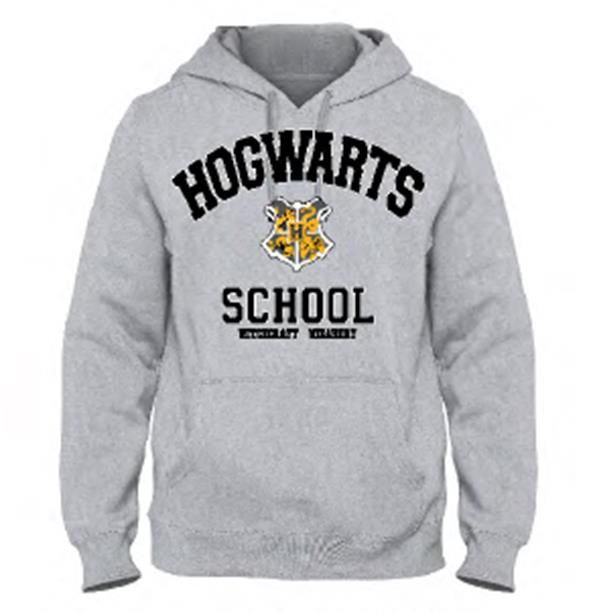 Harry Potter - Hogwarts School Grey Men\'s Sweat Hoodie - S