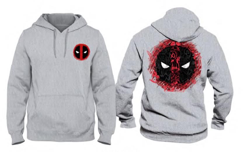 Marvel - Deadpool Logo Grey Men's Sweat Hoodie - S