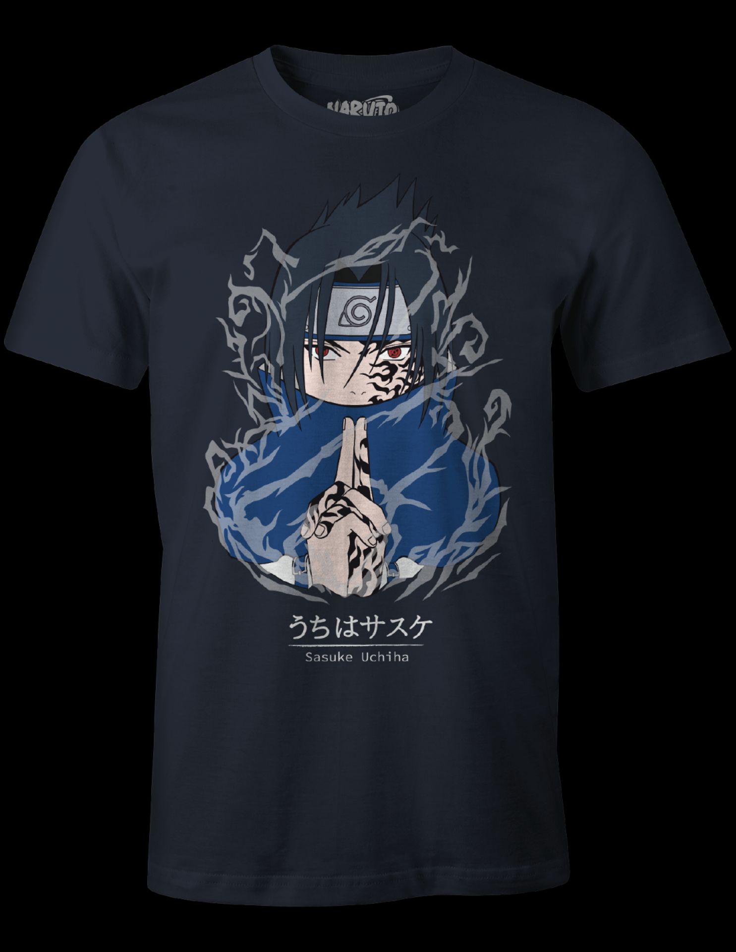 Naruto - T-shirt Noir Sasuke - L