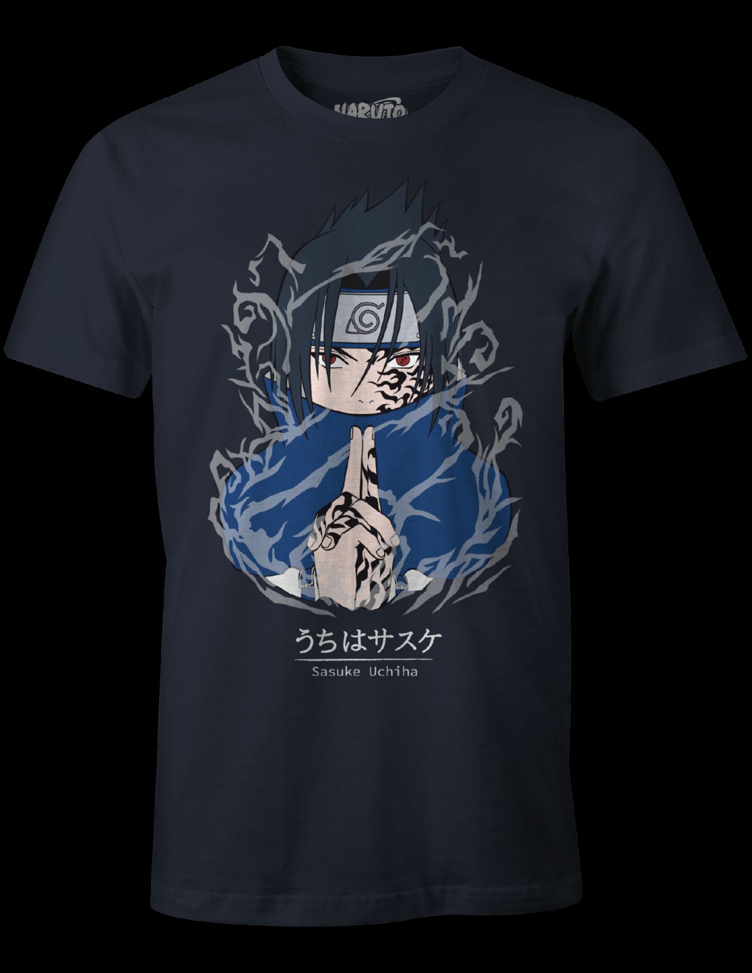 Naruto - T-shirt Noir Sasuke - XL