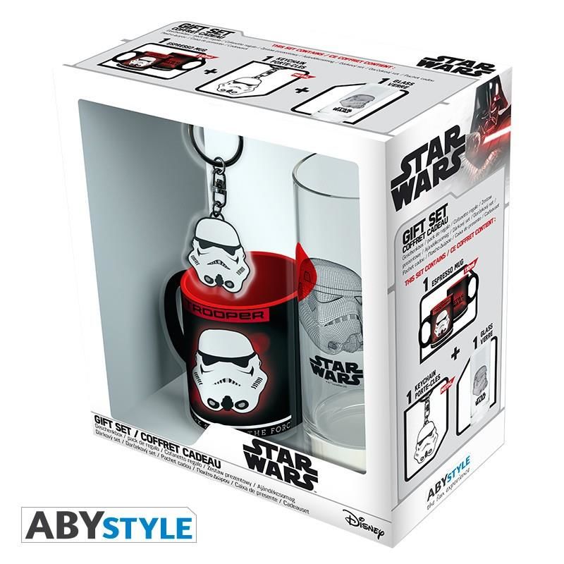 Star Wars - Coffret Cadeau + Verre + Porte-Clefs + Mini Mug Troo