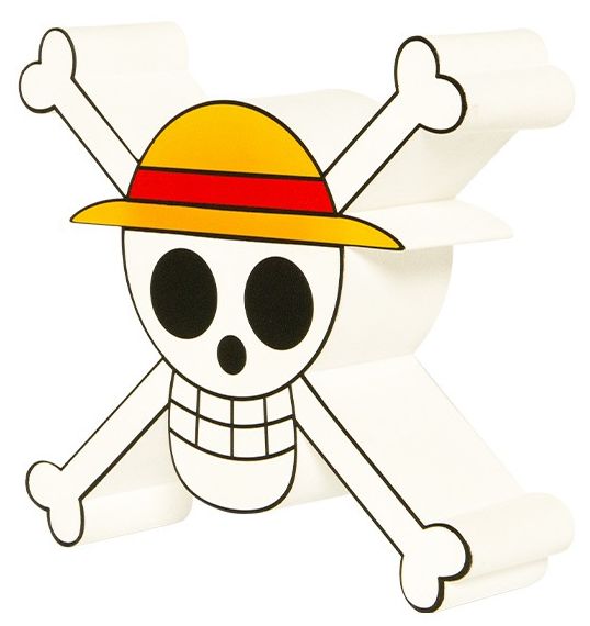 One Piece Straw Hat Jolly Anime Lampe 3D 20 cm