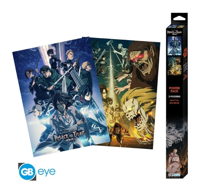 L'ATTAQUE DES TITANS - Set 2 - Set de 2 posters '52x38'