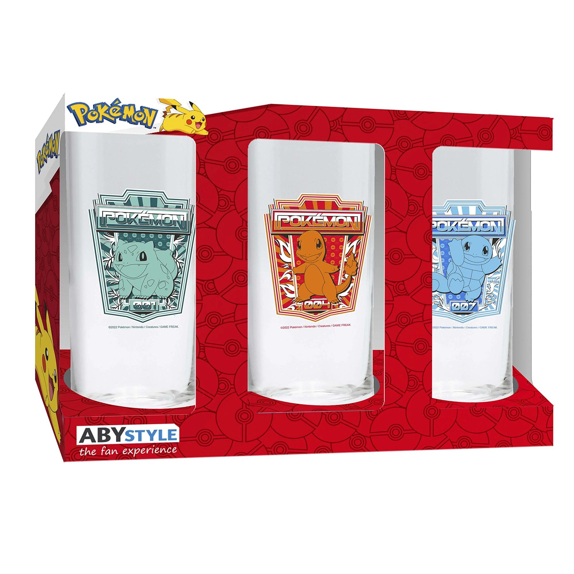 POKEMON - Set de 3 Verres