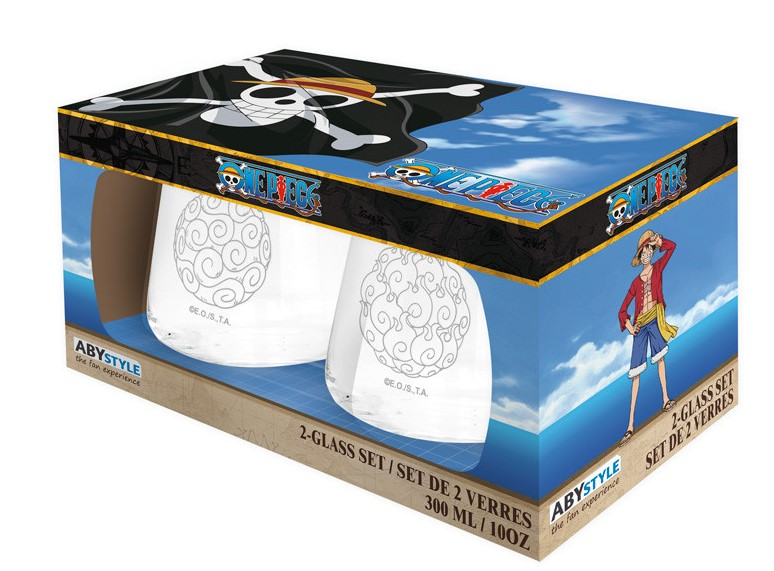 ONE PIECE - Set de 2 verres - Fruits du démon