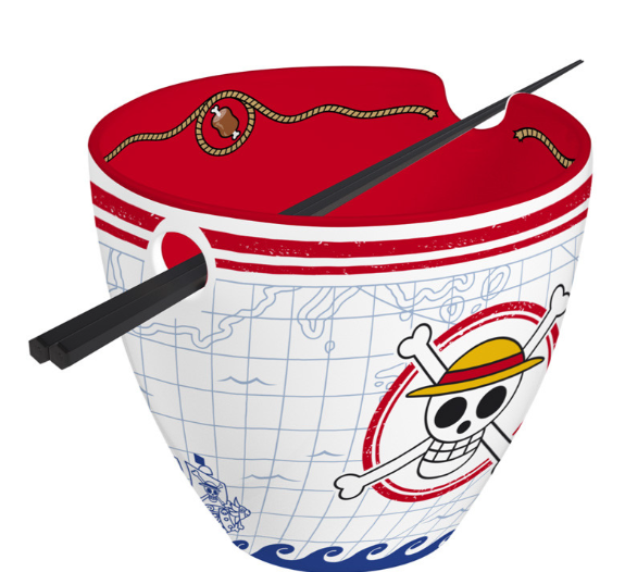 ONE PIECE - Monkey D. Luffy - Bol à ramen avec baguettes 370ml