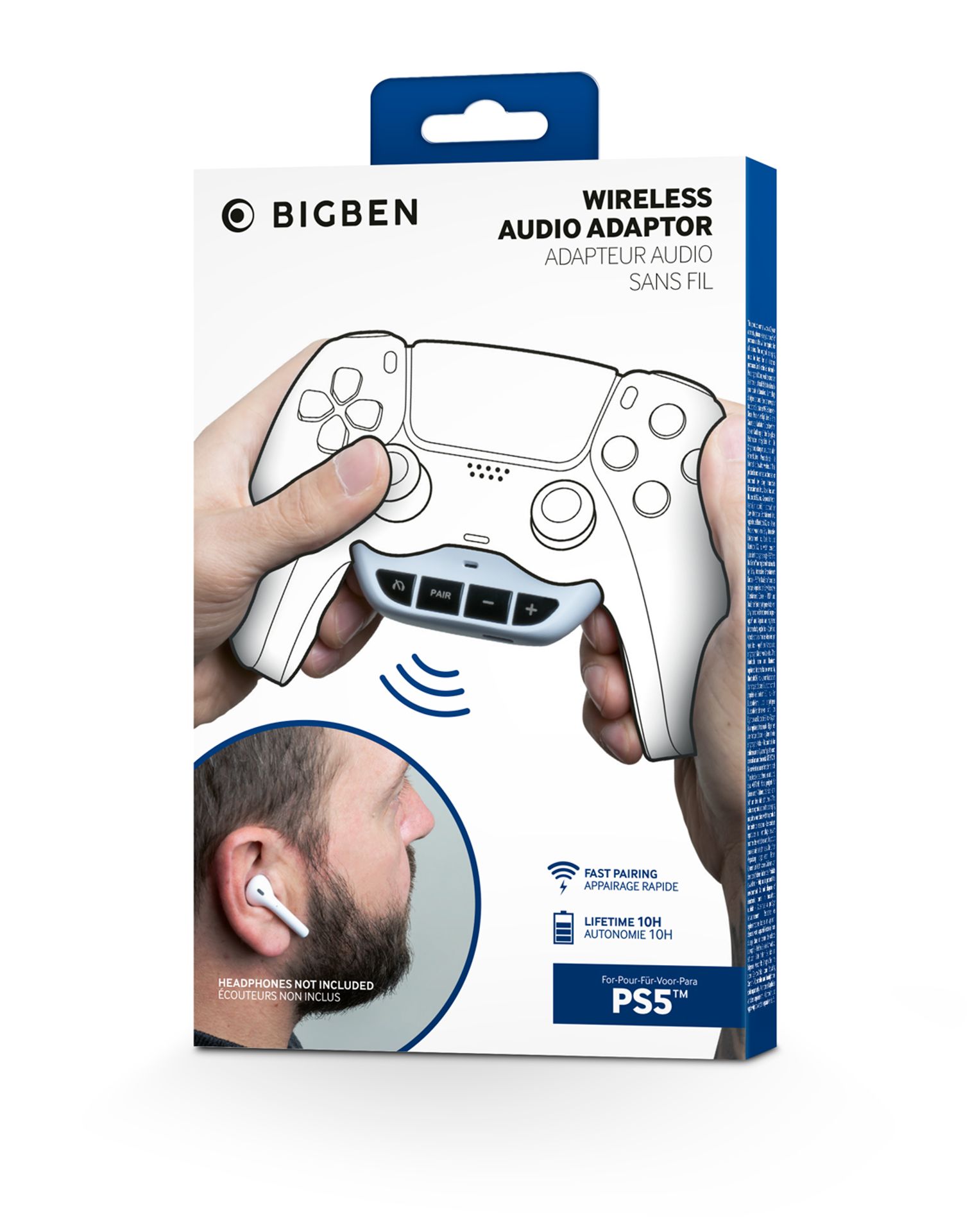 BigBen - Adapteur audio sans fil pour manette PS5 DualSense