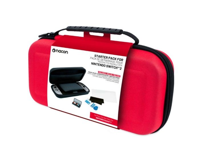 Pochette de transport rigide rouge switch 2