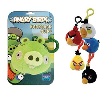 ANGRY BIRDS - Peluches clip par 16