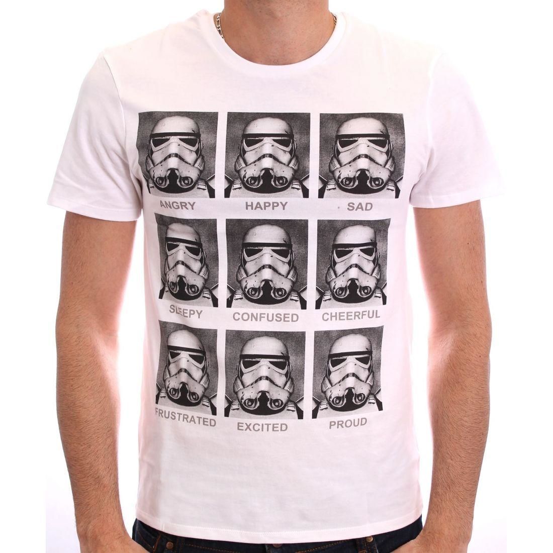 Star Wars - Trooper Emotions White T-Shirt - S