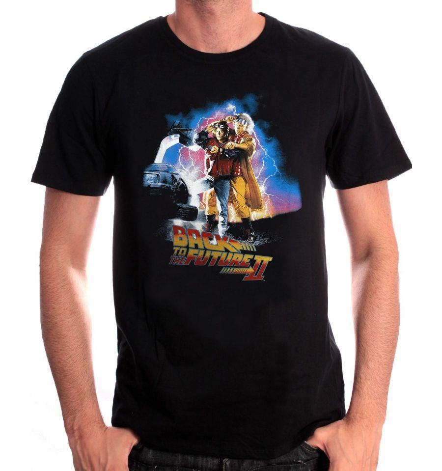 Retour vers le futur II - Poster Black T-Shirt S