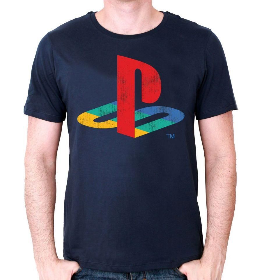 Playstation Logo Navy Blue T-Shirt M