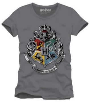 Harry Potter - Houses Anthracite T-Shirt - M