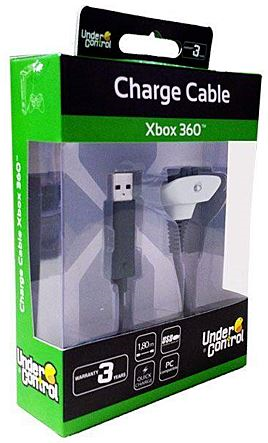 Câble de charge 1m50 pour manette Xbox 360