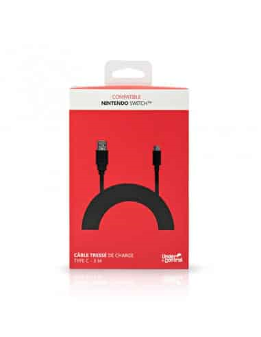 Câble de charge tressé 3m pour Nintendo Switch