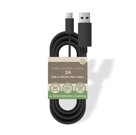 Cable de recharge Manette de 3m Ps4/One/mobile