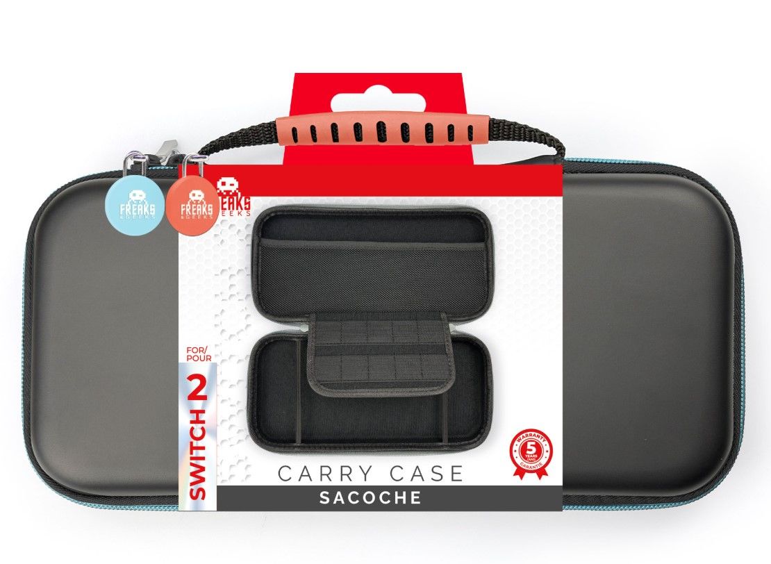 Sacoche pour Switch 2 / Switch / Oled - Bleu et Corail