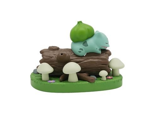 TEKNOFUN – Licence Pokémon officielle – Scène lumineuse POKÉMON FLORIZARRE Figurine lumineuse – USB-C – Pour enfants à collectionner – 811417 Vert - Marron-blanc
