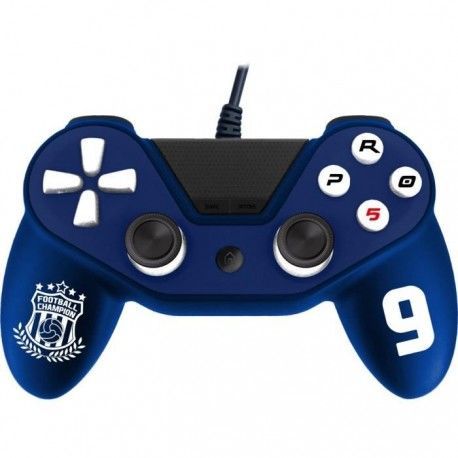 Manette Pro 5 PS4 filaire Bleue