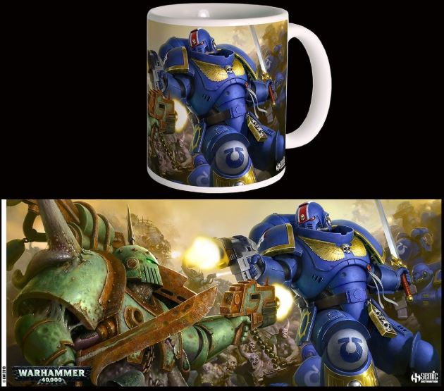 Warhammer 40K mug Ultramarines VS Nurgle