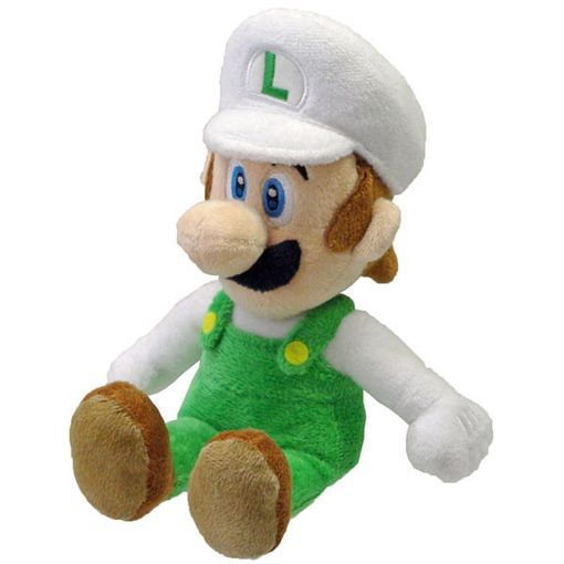 SUPER MARIO - Fire Luigi - Peluche 23cm