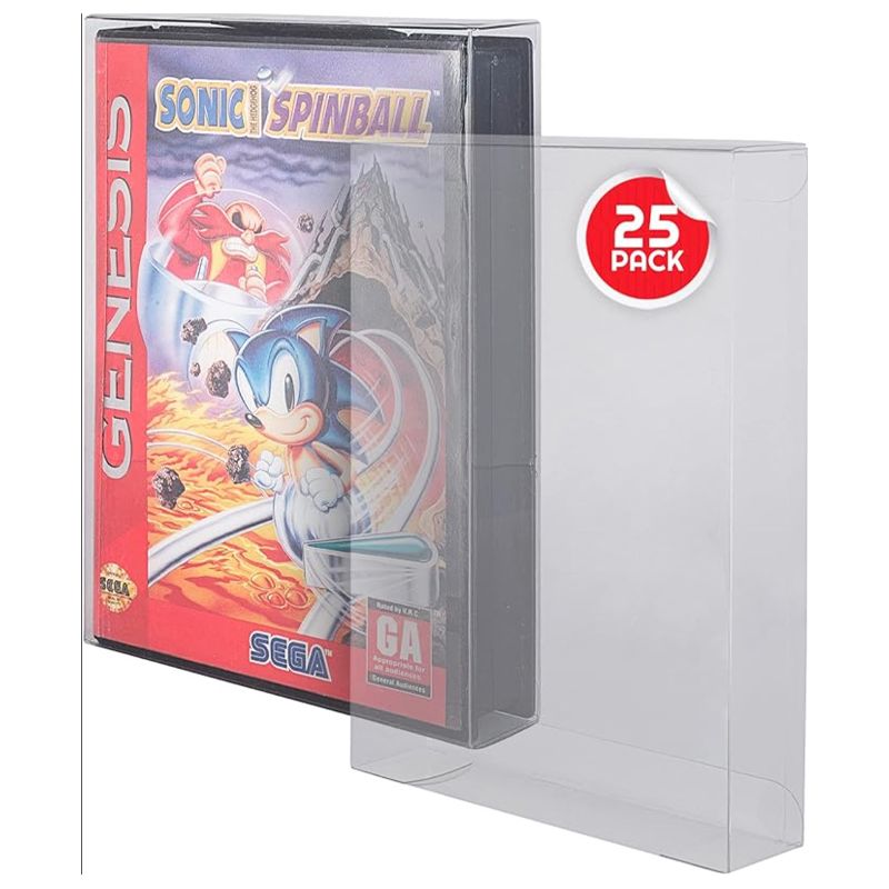 Evoretro Sega Megadrive Box Pet Protectors Pack De 25pcs