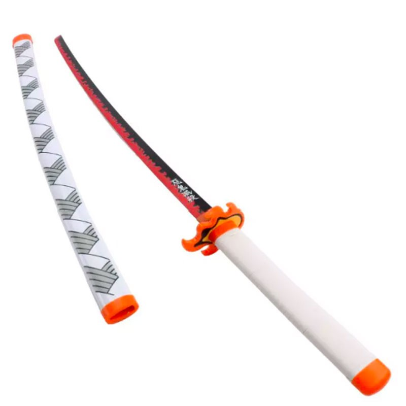 KATANA DECO LAME ACIER - MOTIF Demon Slayer: Kimetsu no Yaiba (Rengoku Kyoujurou)