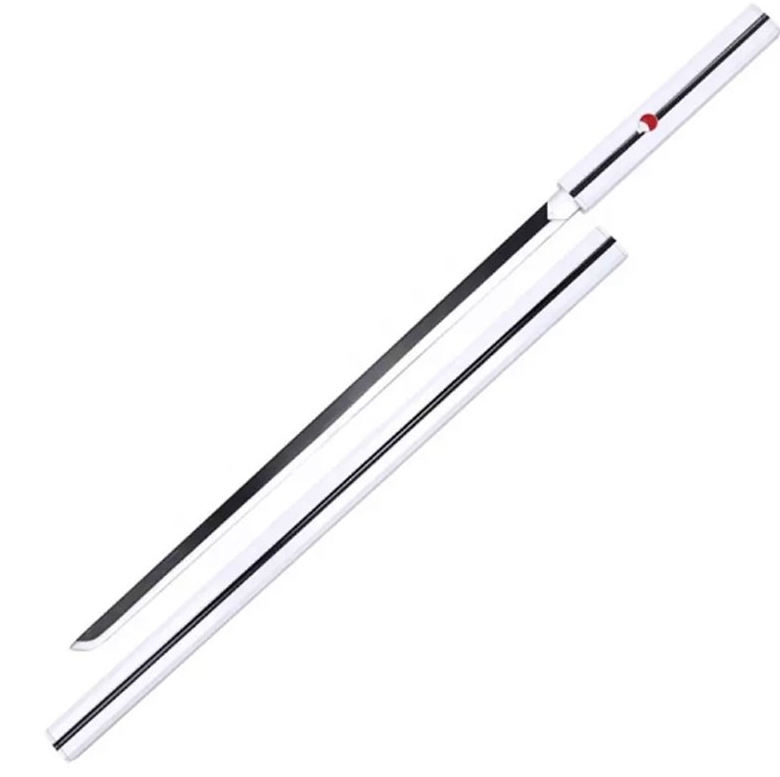 KATANA DECO LAME ACIER - MOTIF NARUTO BLANC