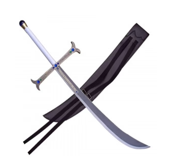 KATANA DECO LAME ACIER - MOTIF ONE PIECE (DRACULE MIHAWK)