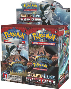 Pokémon JCC : Display de Pack de Booster Soleil et Lune - Invasion Carmin (Display x36) - FR