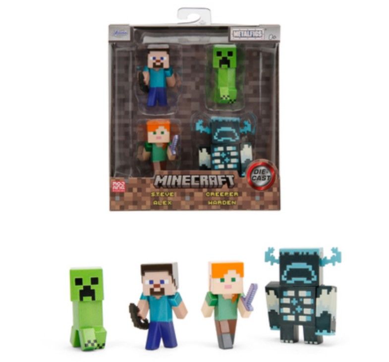MINECRAFT - Pack de 4 Figurines 6,5cm