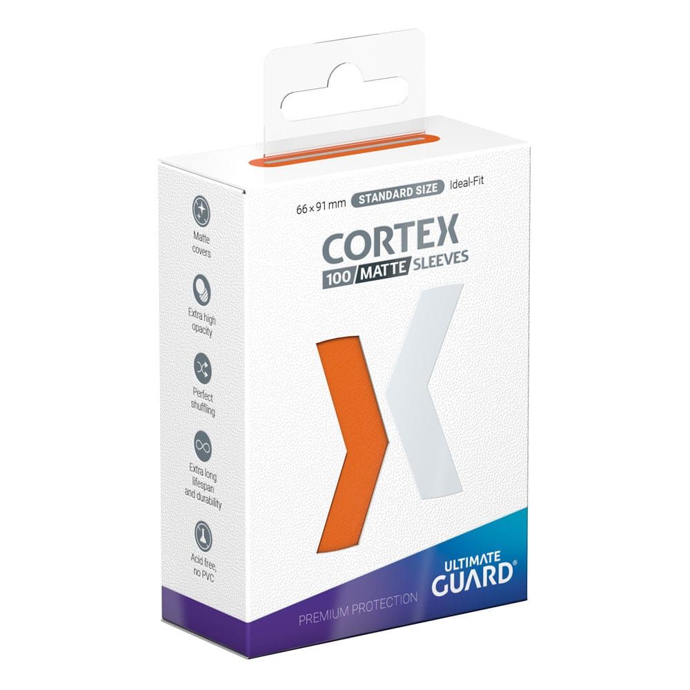 Ultimate Guard Cortex Sleeves Matte Standard Size 66 x 91mm Orange (100)