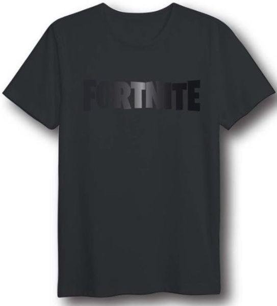 Fortnite - Foil Logo Black T-Shirt L