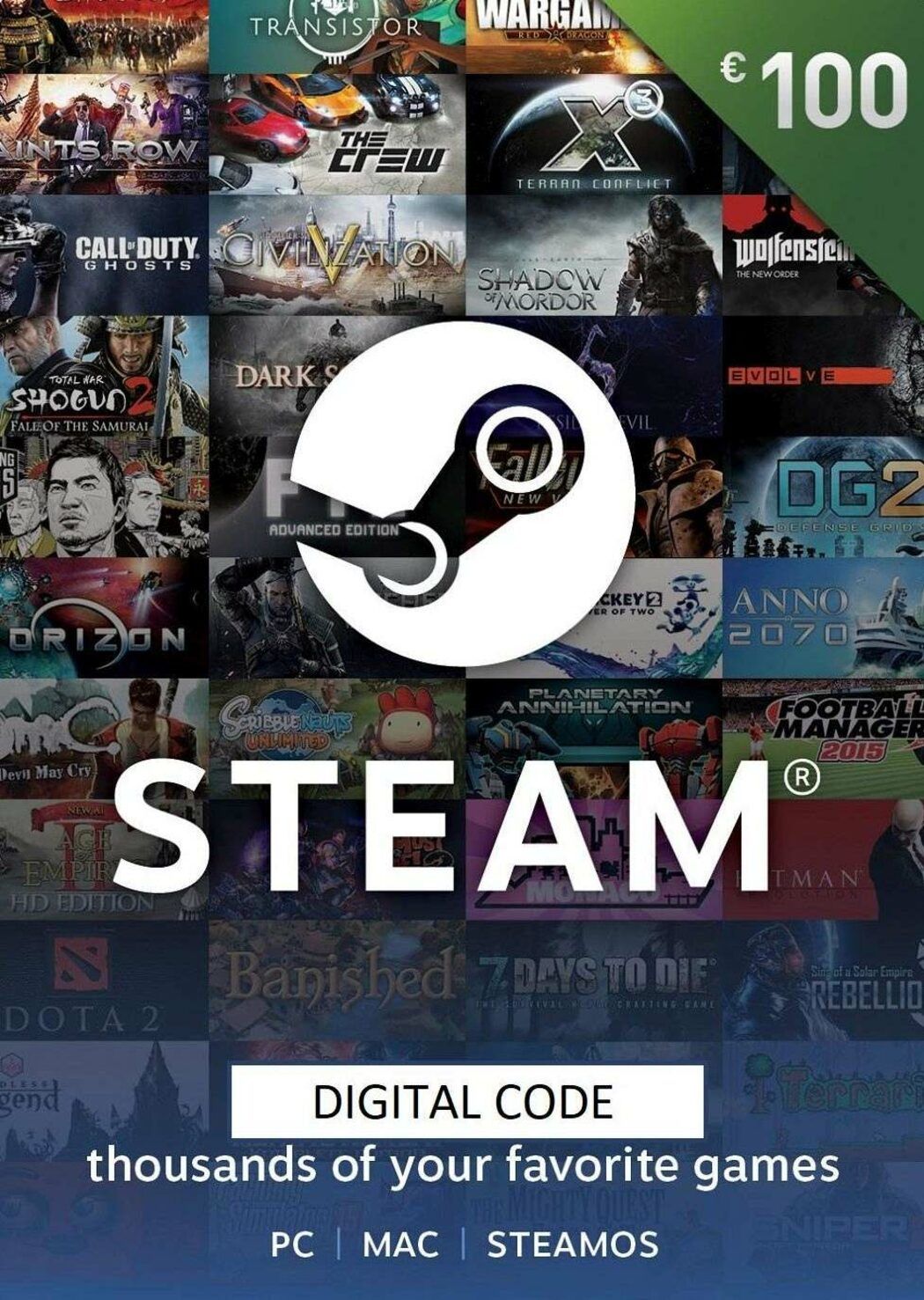 Steam Card 100 €